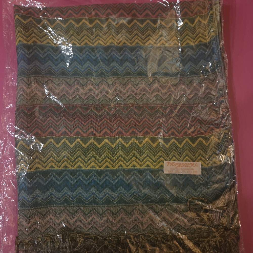 Pashmina Multicolor Chevron Scarf